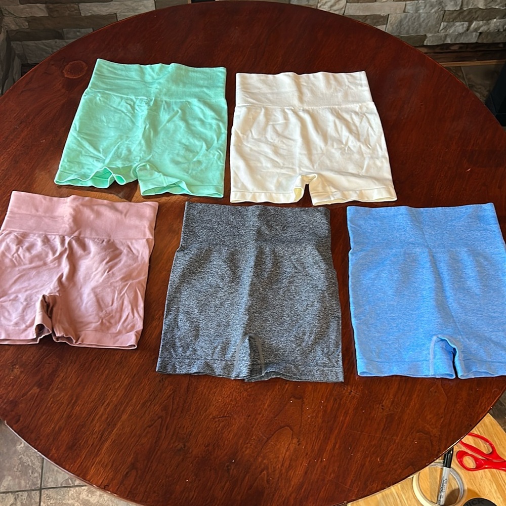 SET! Womens SHEIN Biker Shorts Set ALL Small